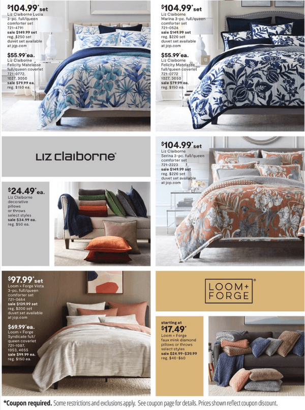 JCPenney Labor Day Home Sale Aug 24 – Sep 10, 2023