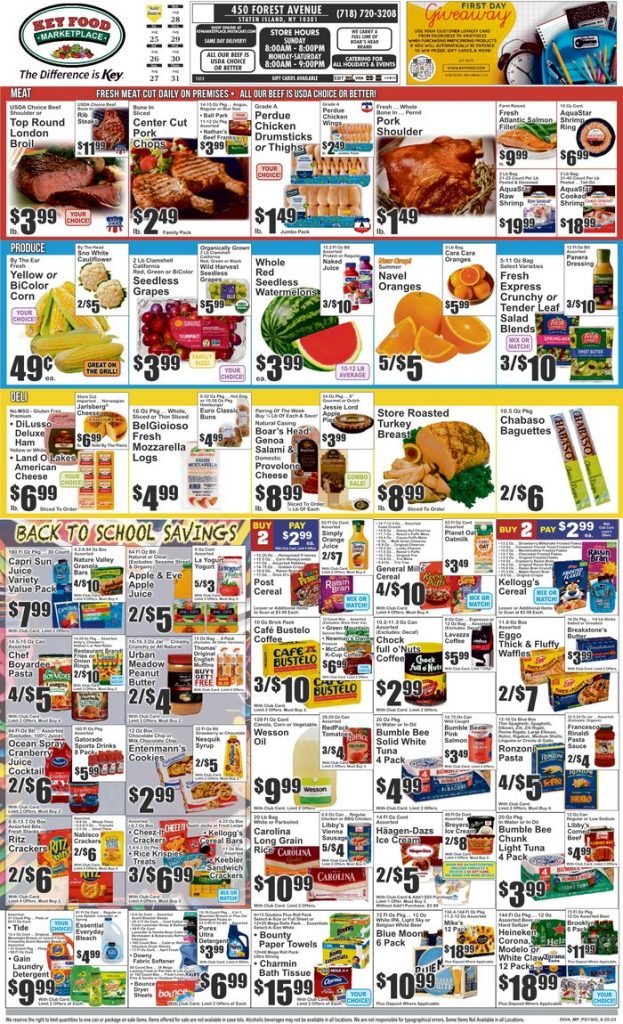 Key Food Weekly Ad Aug 25 – Aug 31, 2023 (Labor Day Promotion Included)