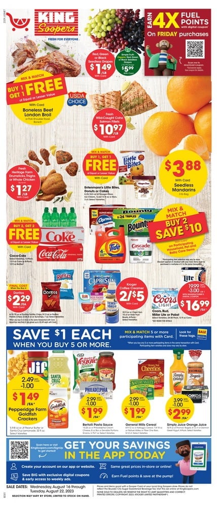 King Soopers Weekly Ad Aug 16 – Aug 22, 2023