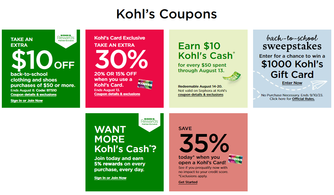 Kohl's Coupon Ad Until Aug 08, 2023