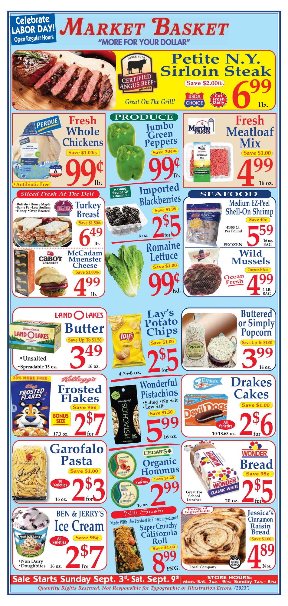 Market Basket Weekly Ad Sep 03 – Sep 09, 2023 (Labor Day Promotion ...