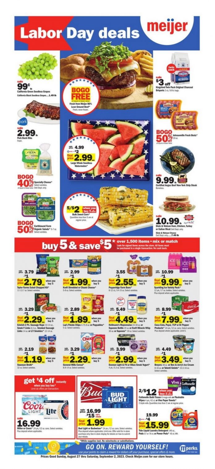 Meijer Weekly Ad Aug 27 Sep 02, 2023 (Labor Day Promotion Included)