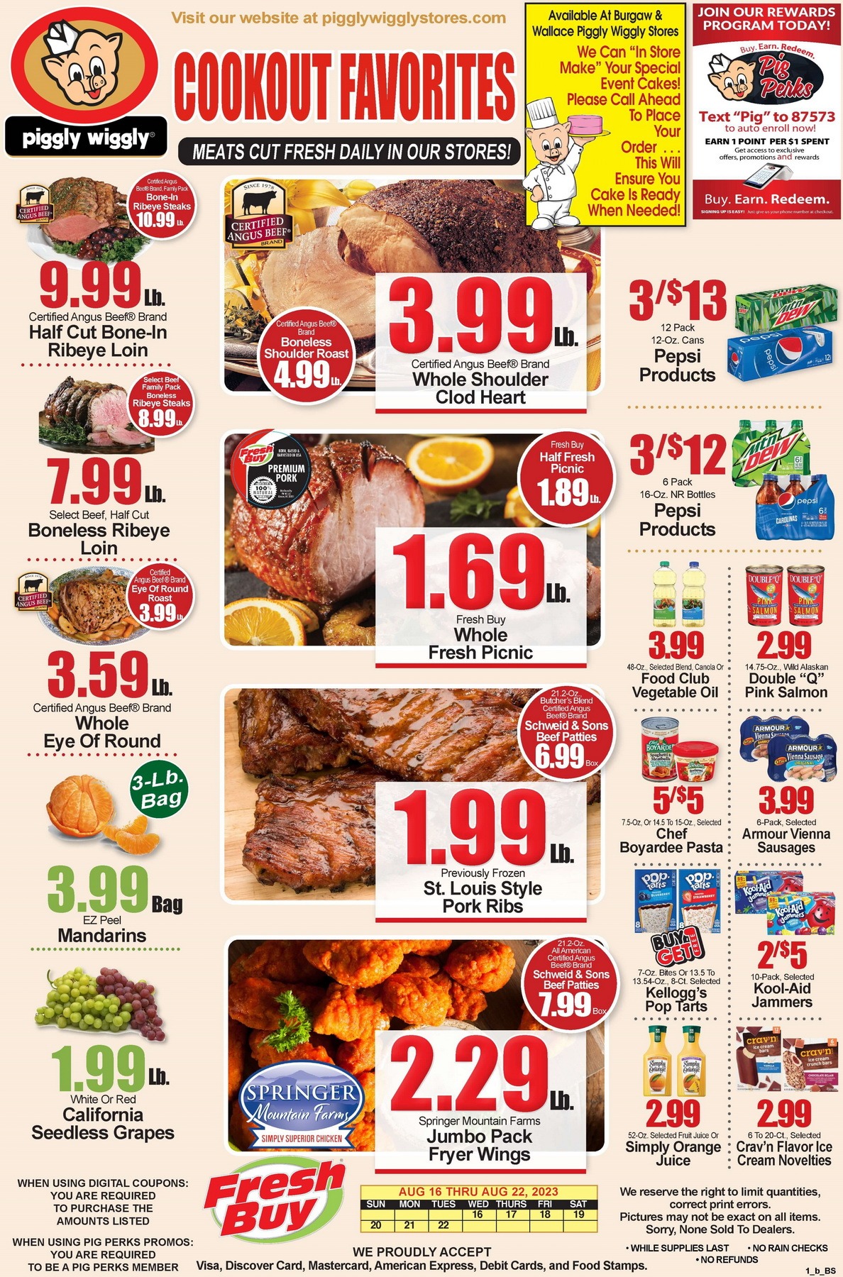 Piggly Wiggly Weekly Ad Aug 16 – Aug 22, 2023