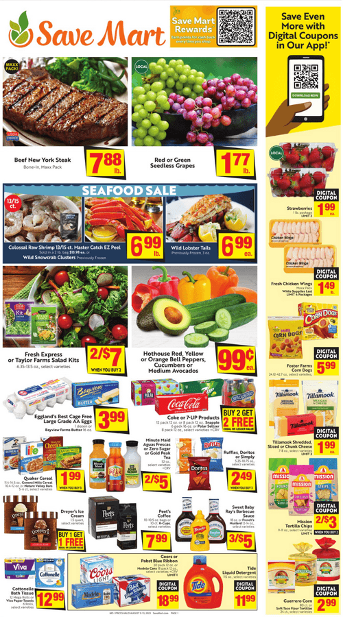 Save Mart Supermarkets Weekly Ad Aug 09 Aug 15, 2023