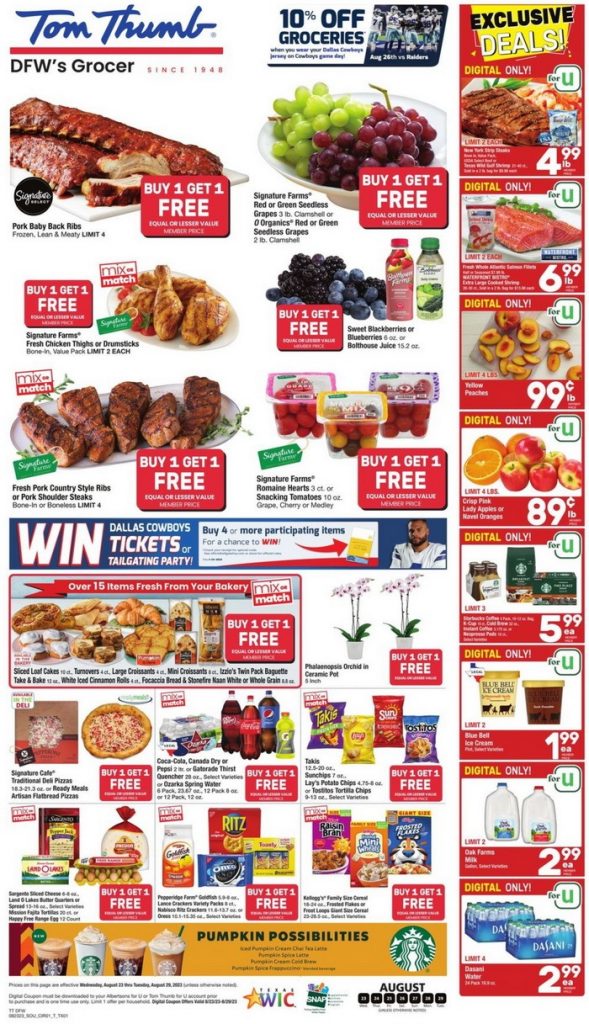 Tom Thumb Weekly Ad Aug 23 – Aug 29, 2023