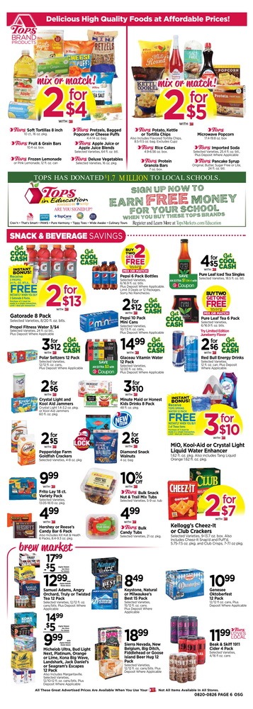 Tops Weekly Ad Aug 20 – Aug 26, 2023