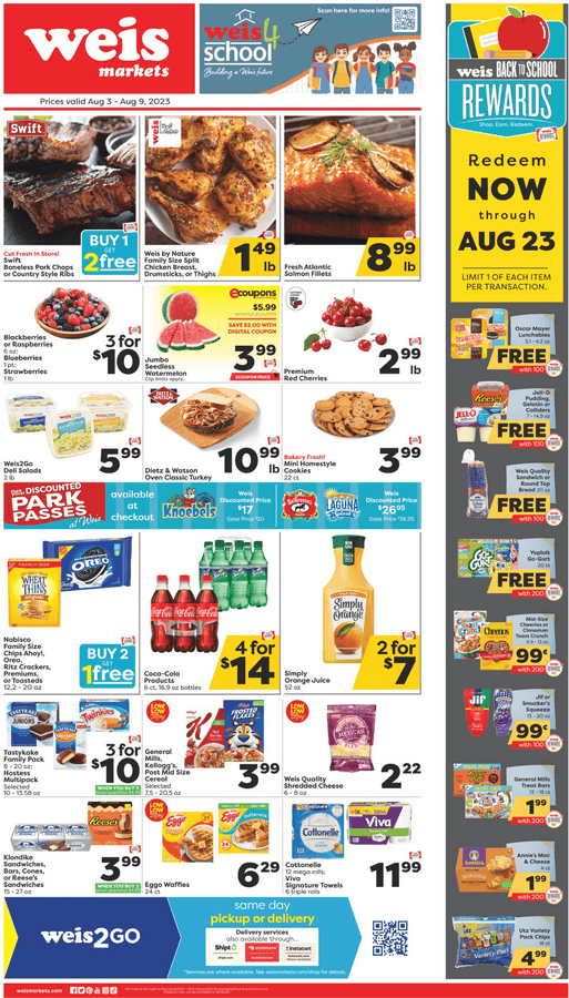 Weis Markets Weekly Ad Aug 03 – Aug 09, 2023