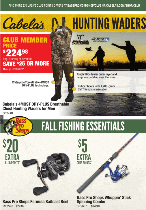 Bass Pro Shops Monthly Ad Sep 01 – Sep 30, 2023