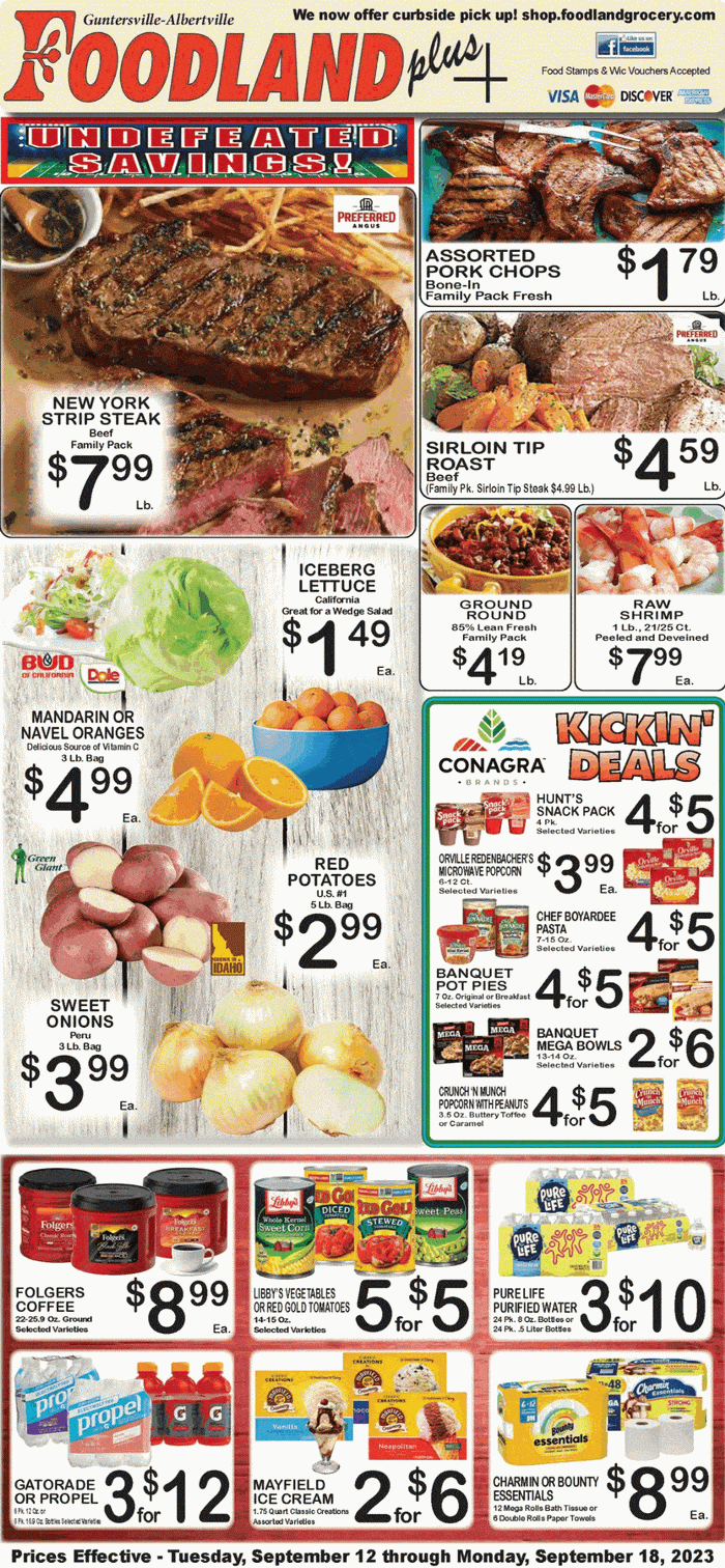 Foodland(US) Weekly Ad Sep 12 – Sep 18, 2023