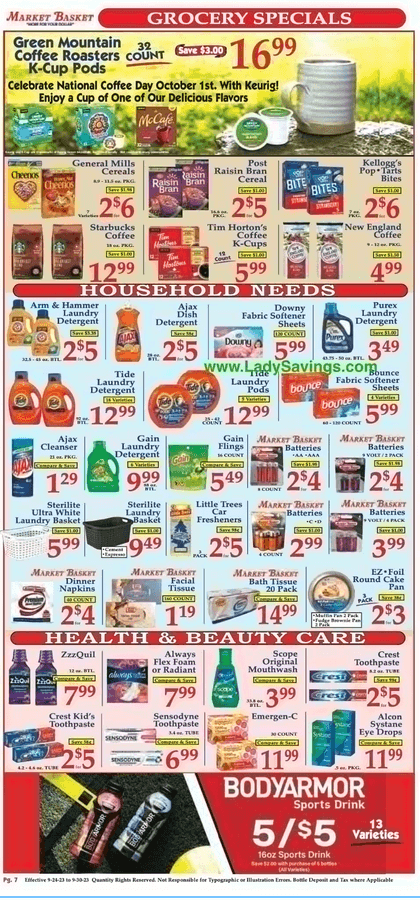 Market Basket Weekly Ad Sep 24 – Sep 30, 2023