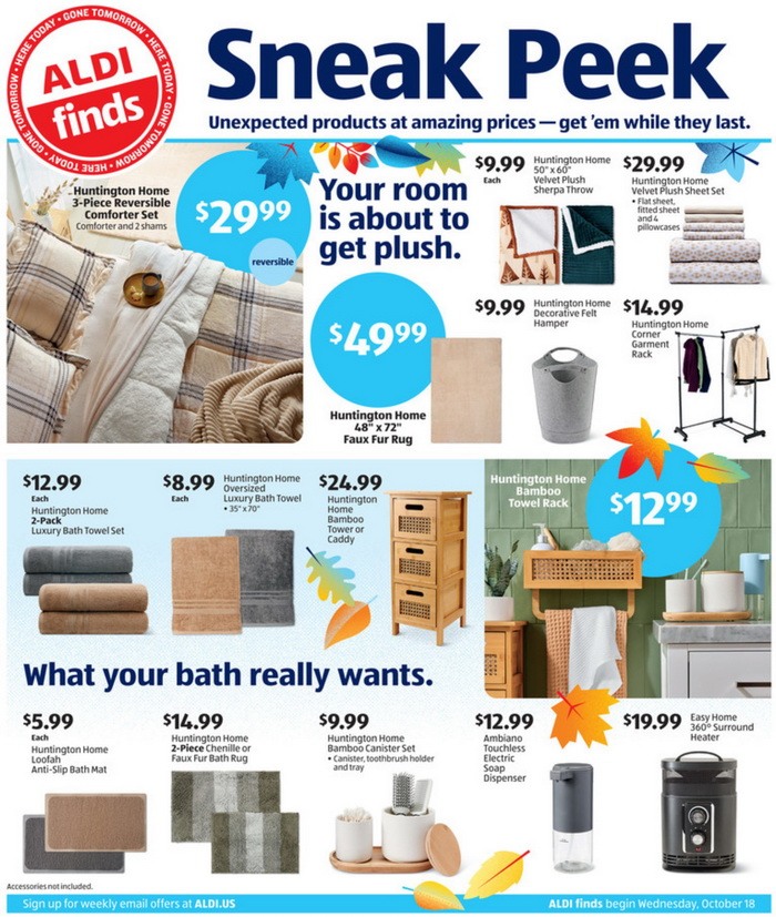 ALDI Sneak Peak In-Store Ad Oct 18 – Oct 24, 2023