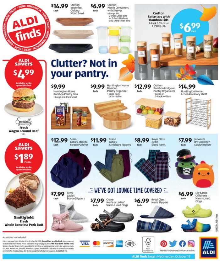 ALDI Sneak Peak In-Store Ad Oct 18 – Oct 24, 2023