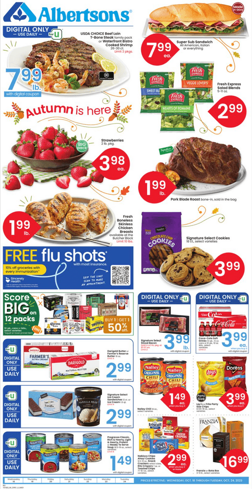 Albertsons Weekly Ad Oct 18 Oct 24, 2023