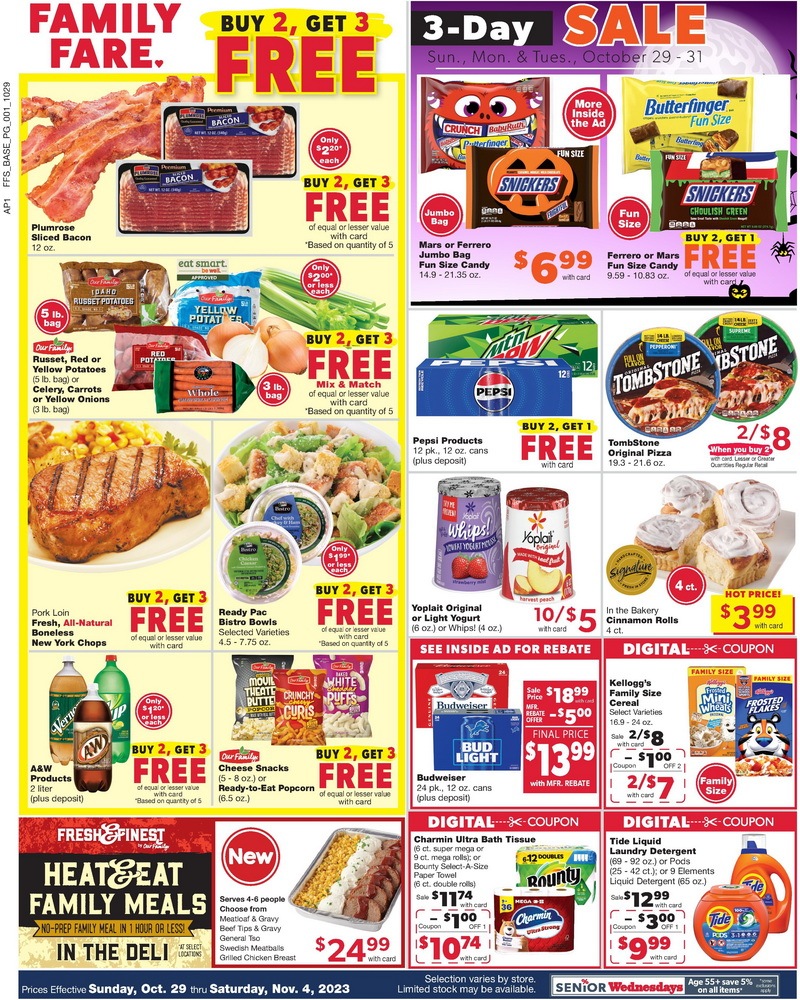 Family Fare Weekly Ad Oct 29 – Nov 04, 2023 (Halloween Promotion Included)