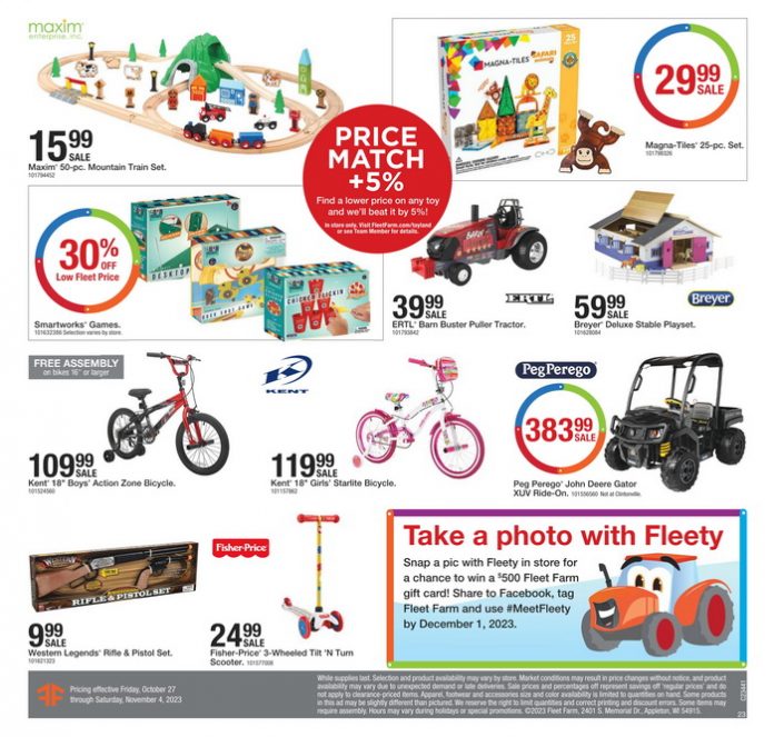 Fleet Farm Black Friday Ad Oct 27 Nov 04, 2023