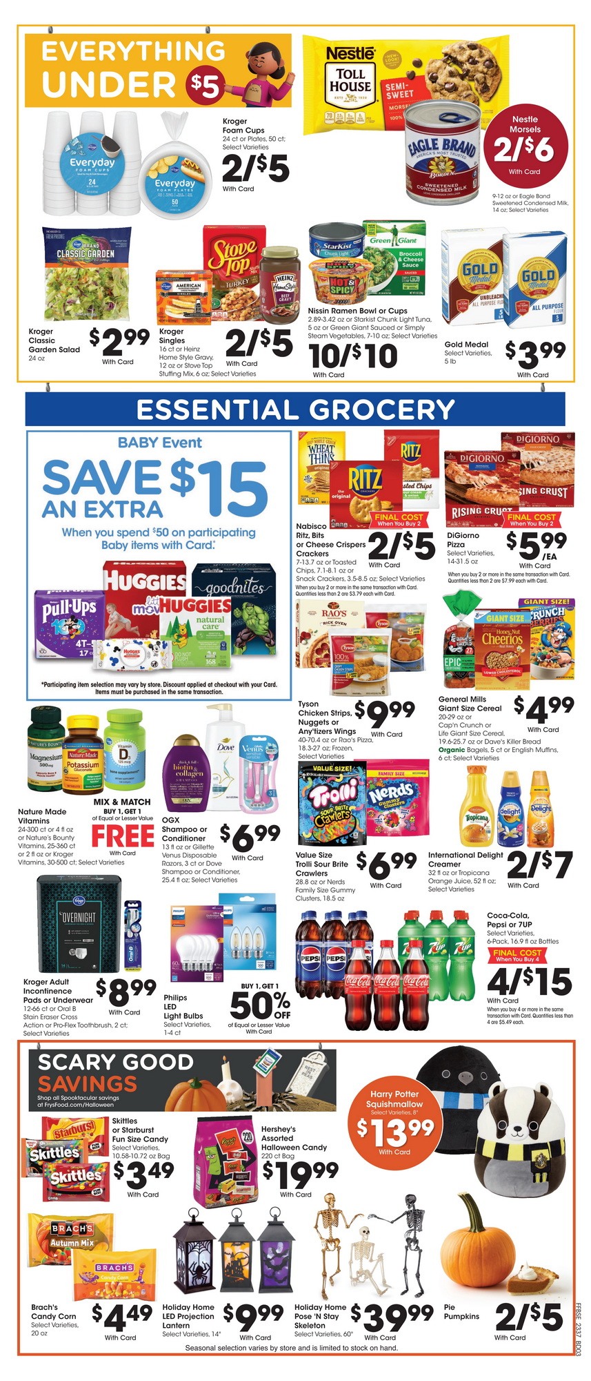 Fry's Food Weekly Ad Oct 11 Oct 17, 2023 (Halloween Promotion Included)