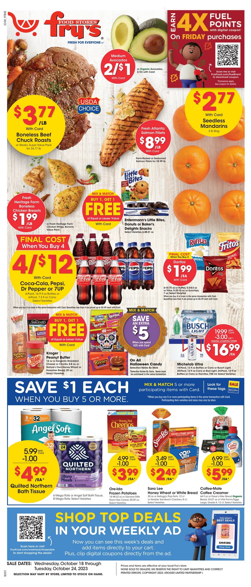 Fry's Food Weekly Ad Oct 18 Oct 24, 2023 (Halloween Promotion Included)