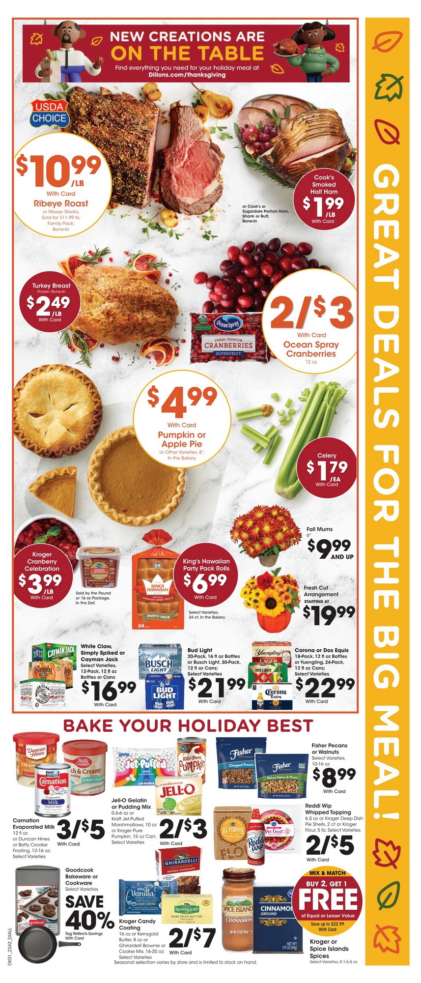 Dillons Happy Thanksgiving Ad Nov 15 – Nov 23, 2023
