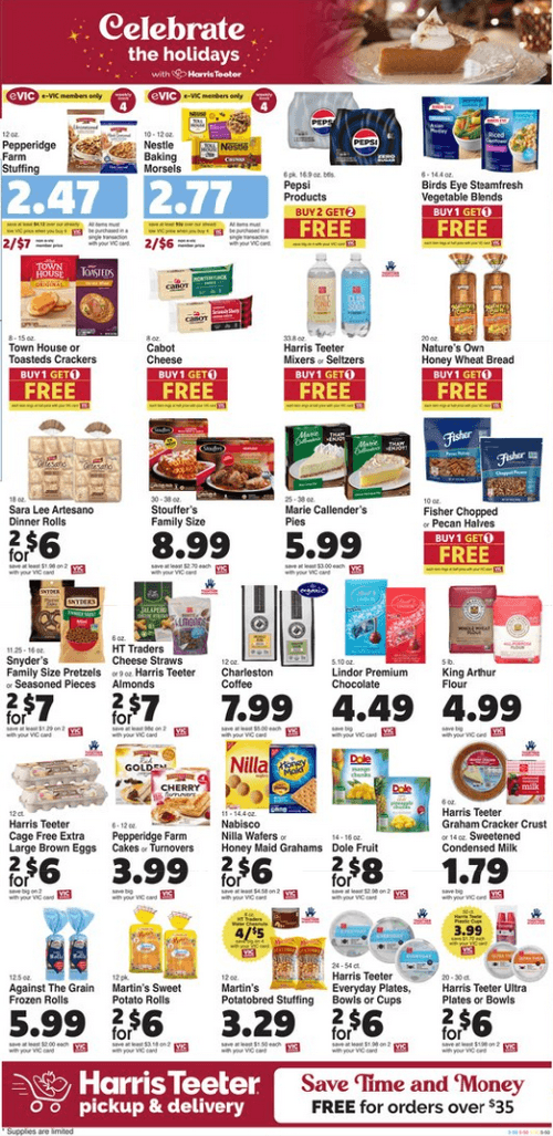 Harris Teeter Thanksgiving Ad Nov 15 Nov 23, 2023