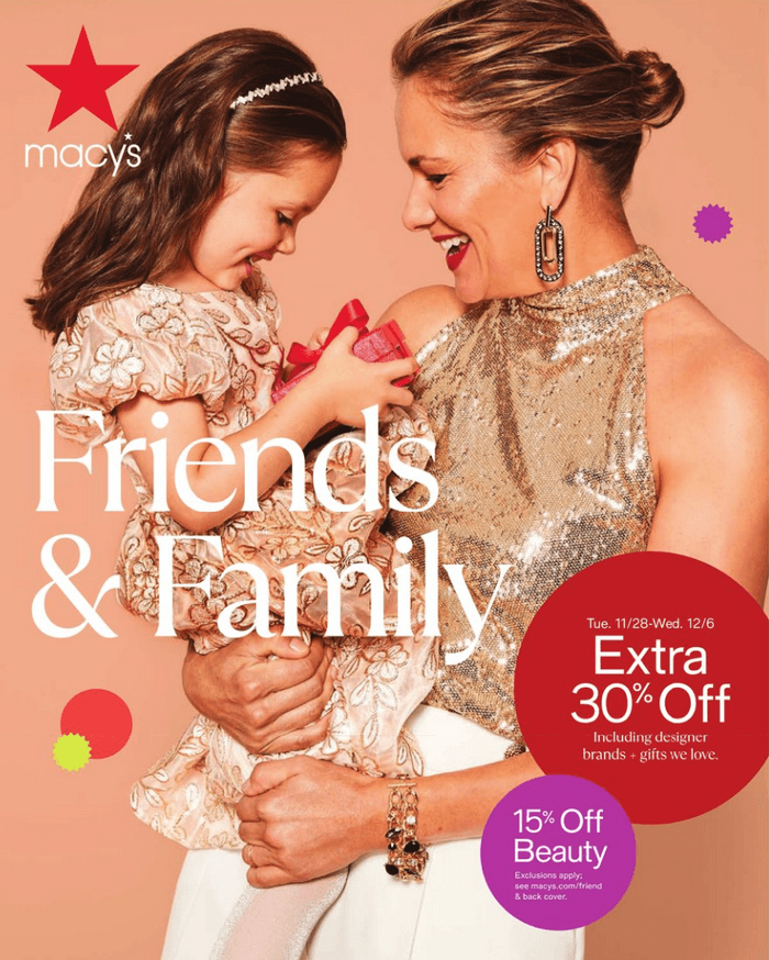 Macy's Friends & Family Sale Nov 24 – Dec 06, 2023