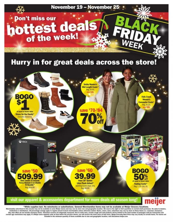 Meijer Black Friday Hot Deals Nov 19 Nov 25, 2023