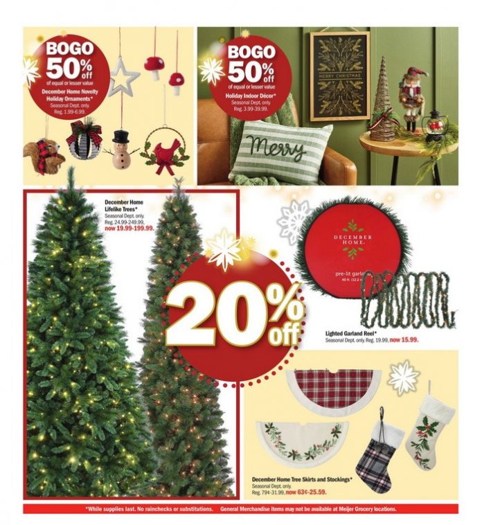 Meijer Holiday Ad Nov 26 – Dec 02, 2023