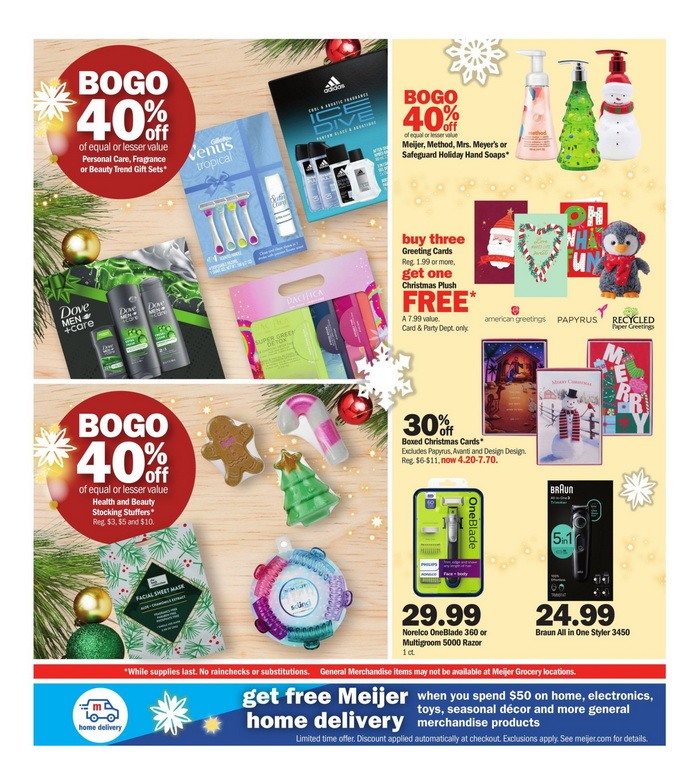 Meijer Holiday Ad Nov 26 – Dec 02, 2023