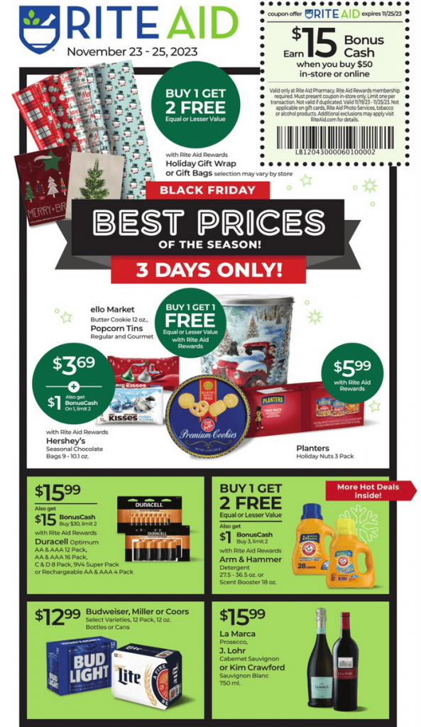 Rite Aid Black Friday Ad Nov 23 Nov 25, 2023