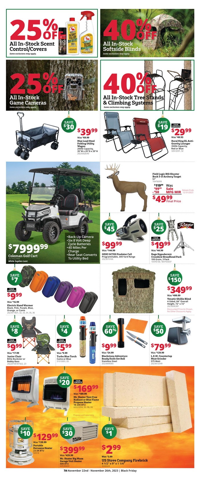 Rural King Black Friday Ad Nov 22 Nov 26, 2023