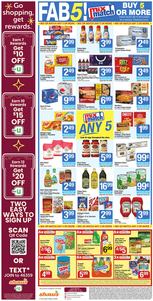 Shaw's Happy Thanksgiving Ad Nov 17 Nov 23, 2023