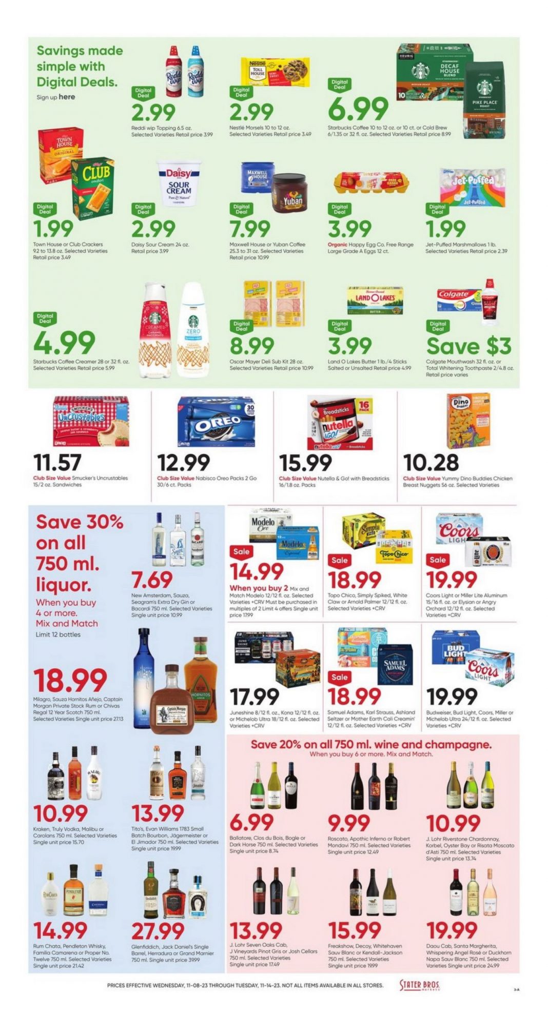 Stater Bros Weekly Ad Nov 15 Nov 23, 2023 (Thanksgiving Promotion