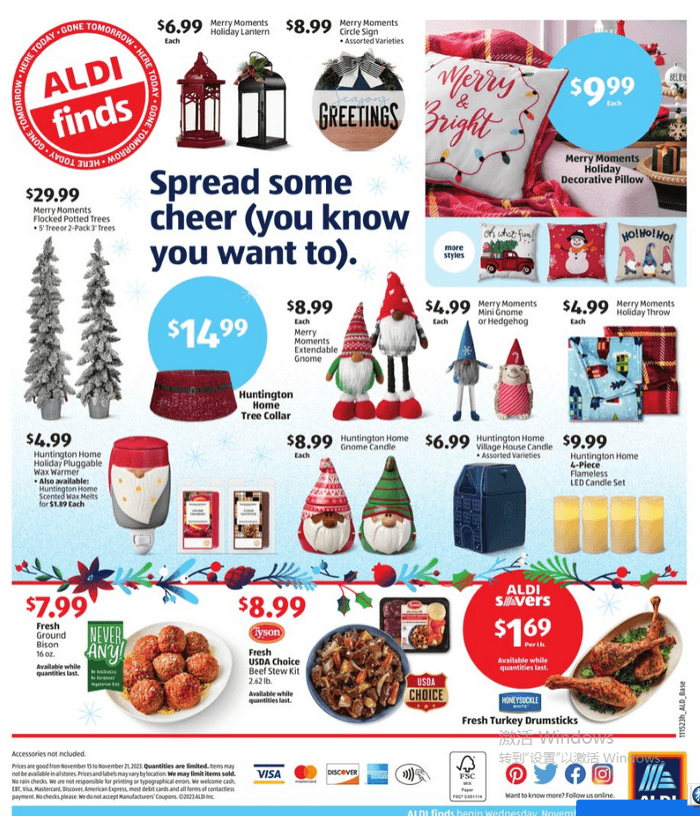 ALDI Sneak Peak In-Store Ad Weekly Ad Nov 15 – Nov 21, 2023