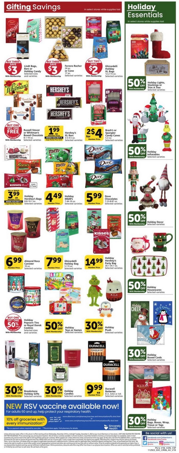 Vons Weekly Ad Nov 29 – Dec 05, 2023