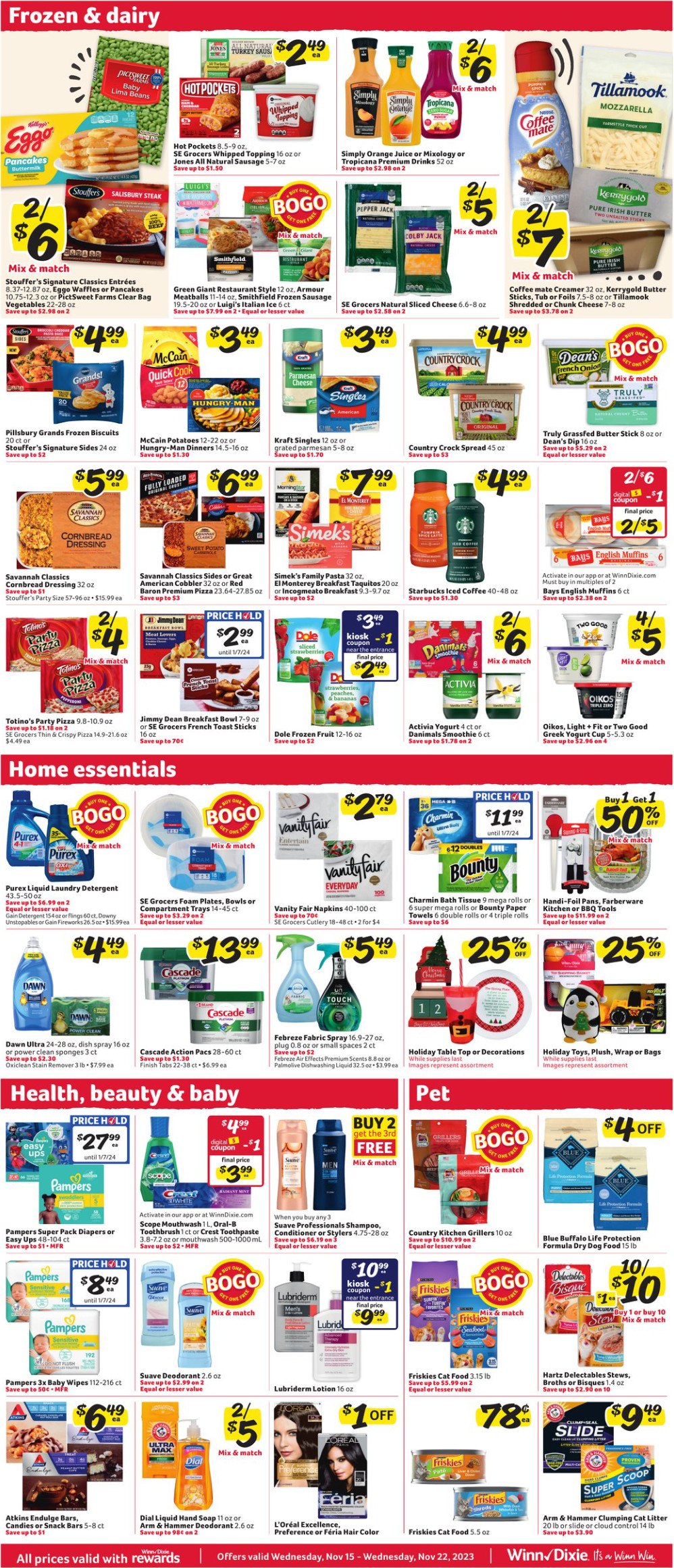 WinnDixie Weekly Ad Nov 15 Nov 21, 2023 (Thanksgiving Promotion