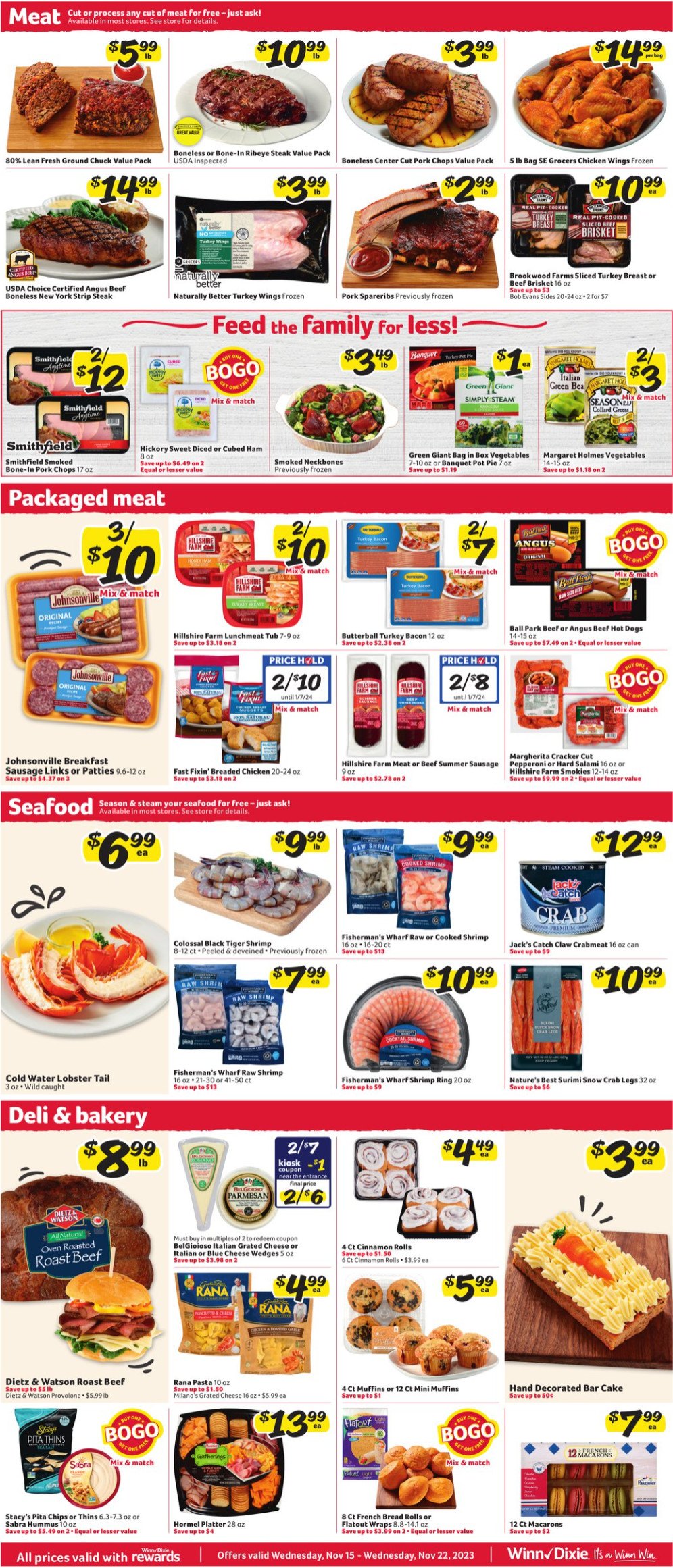 WinnDixie Weekly Ad Nov 15 Nov 21, 2023 (Thanksgiving Promotion