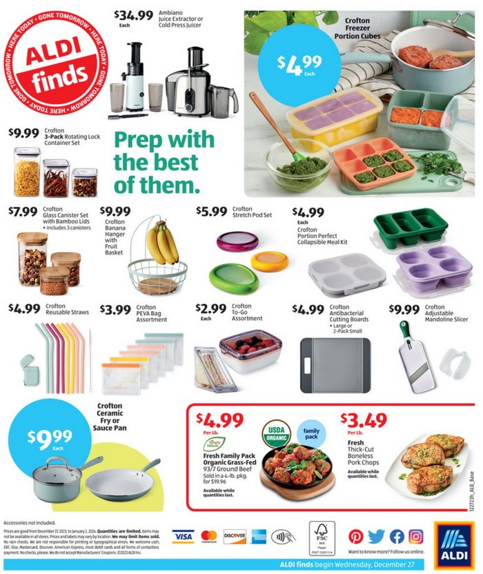 ALDI Sneak Peak In-Store Ad Weekly Ad Dec 27, 2023 – Jan 02, 2024