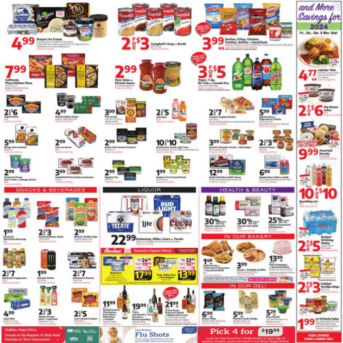 Bashas Weekly Ad Dec 27, 2023 – Jan 02, 2024 (New Year Promotion Included)