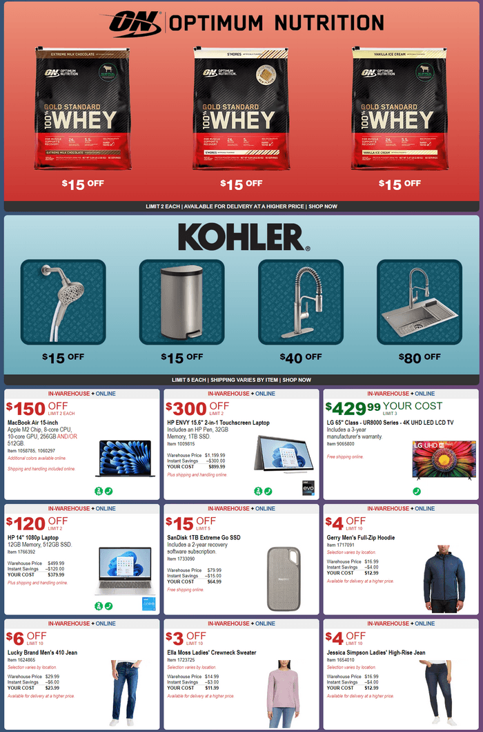 Costco Monthly Ad Dec 27, 2023 Jan 21, 2024