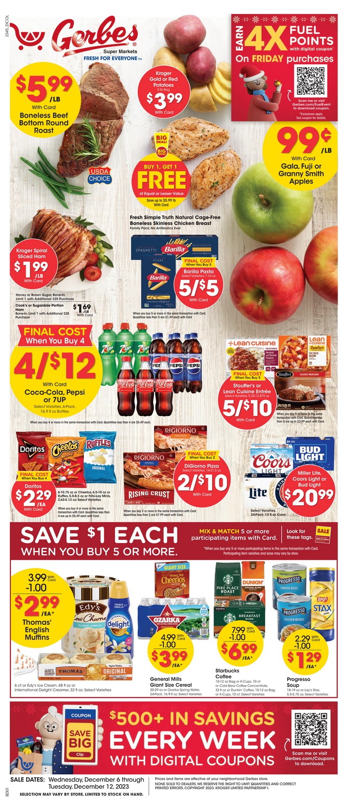 Gerbes Weekly Ad Dec 06 – Dec 12, 2023