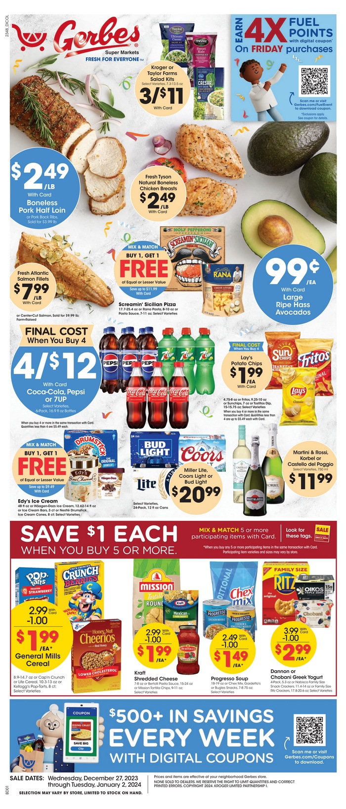 Gerbes Weekly Ad Dec 27, 2023 – Jan 02, 2024 (New Year Promotion Included)