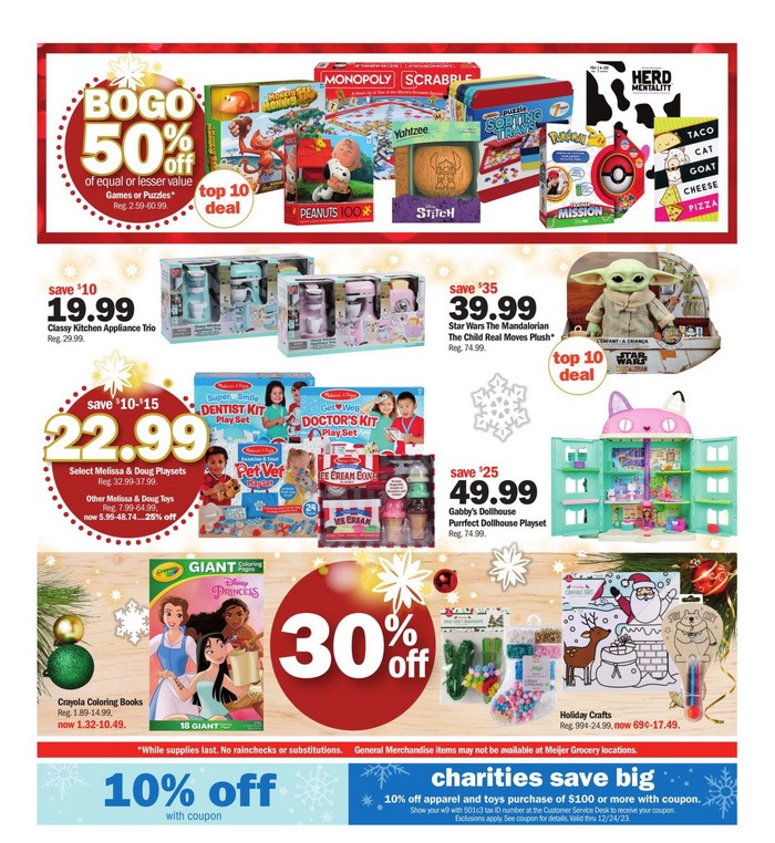 Meijer Holiday Ad Dec 17 Dec 24, 2023 (Christmas Promotion Included)