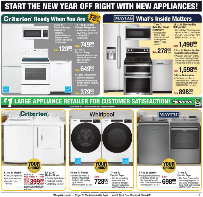 Menards New Year Sale Dec 26 Dec 31, 2023