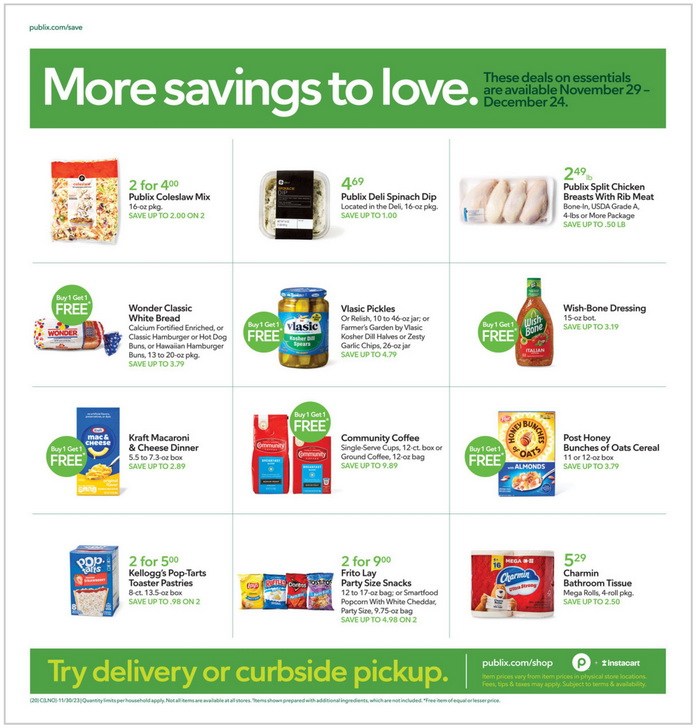 Publix Weekly Ad Dec 13 Dec 24, 2023 (Christmas Promotion Included)