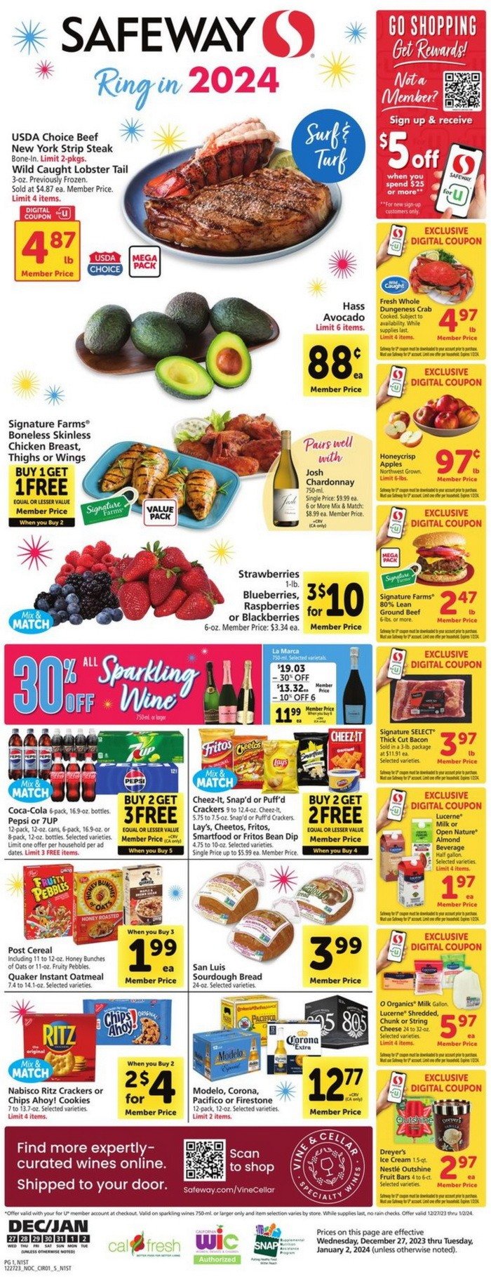 Safeway Weekly Ad Dec 27 2023 Jan 02 2024 New Year Promotion Included   Safeway 1227 0102 1 