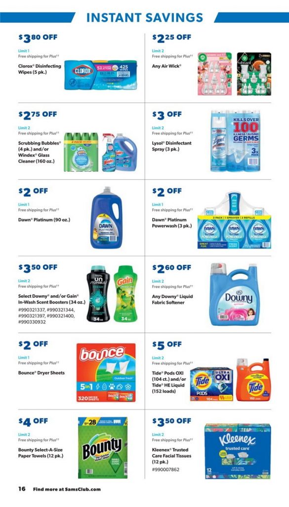 Sam's Club Instant Savings Ad Dec 28, 2023 – Jan 21, 2024