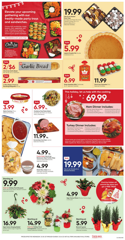 Stater Bros Weekly Ad Dec 20 – Dec 24, 2023 (Christmas Promotion Included)