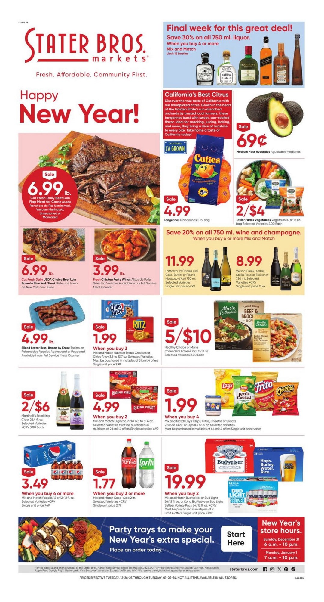 Stater Bros Weekly Ad Dec 27 Jan 02, 2024 (New Year Promotion Included)