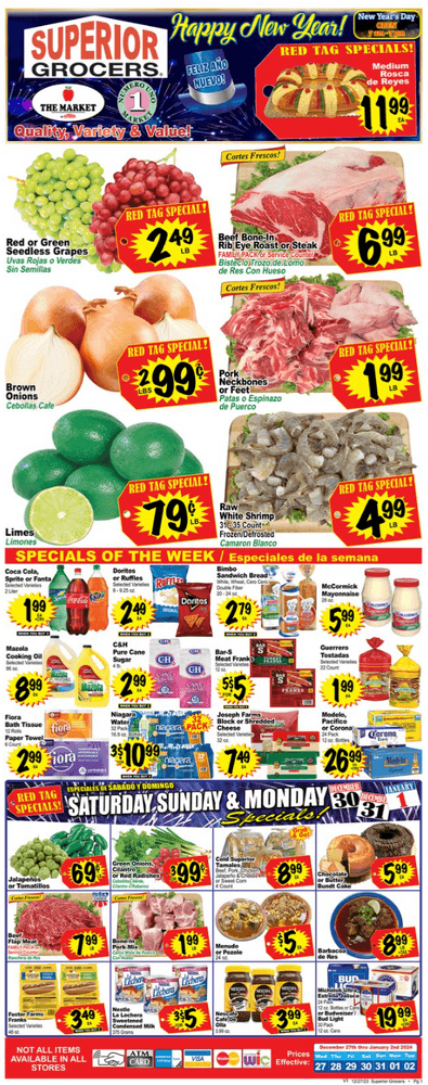 Superior Grocers Weekly Ad Dec 27, 2023 – Jan 02, 2024