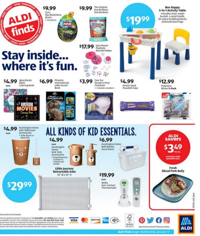 ALDI Sneak Peak In-Store Ad Weekly Ad Jan 17 – Jan 23, 2024