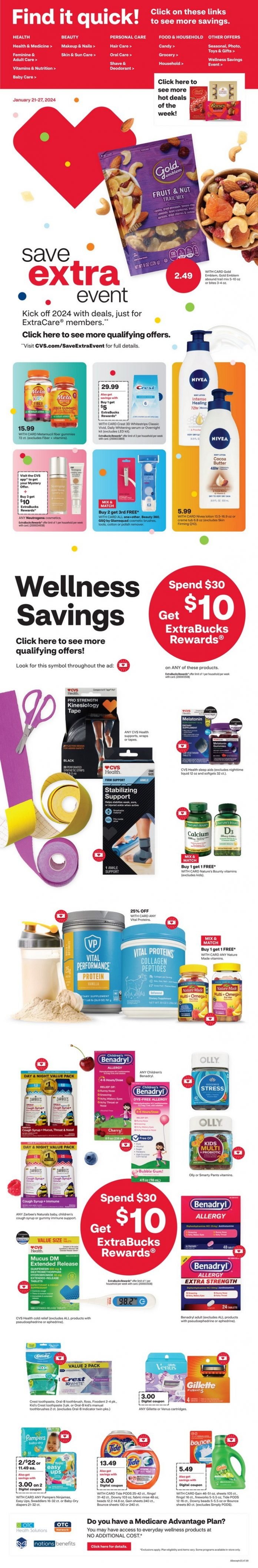 CVS Weekly Ad Jan 21 Jan 27, 2024 (Valentine's Day Promotion Included)